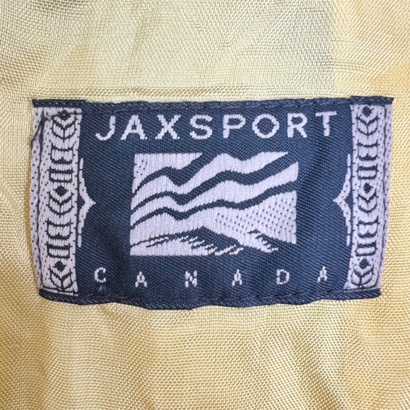 Vintage JAX Sport Vancouver 100% ramie butter yellow summer blazer jacket L - Picture 13 of 16